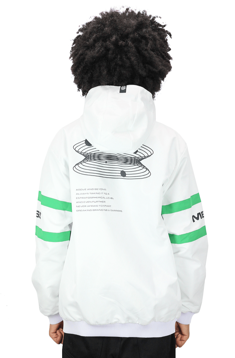 Jaqueta Mess Corta Vento Spacechip Branca - NewSkull