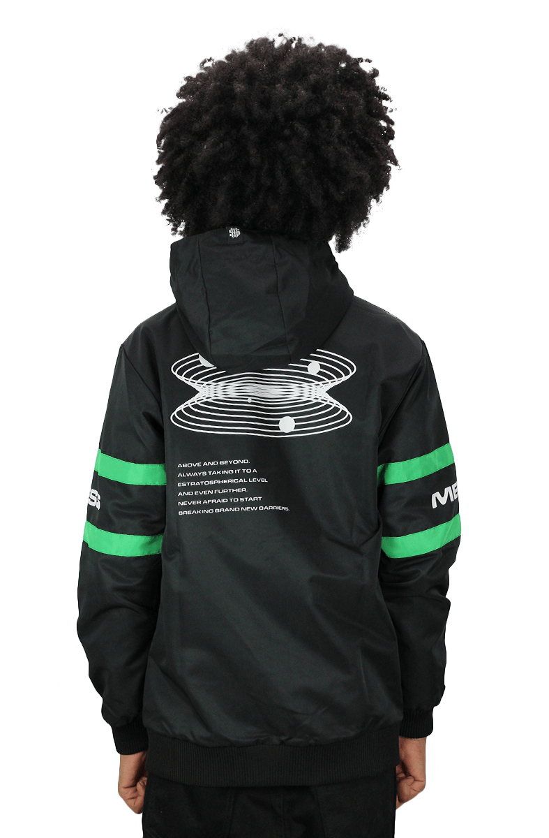 Jaqueta Mess Corta Vento Spacechip Preta - NewSkull
