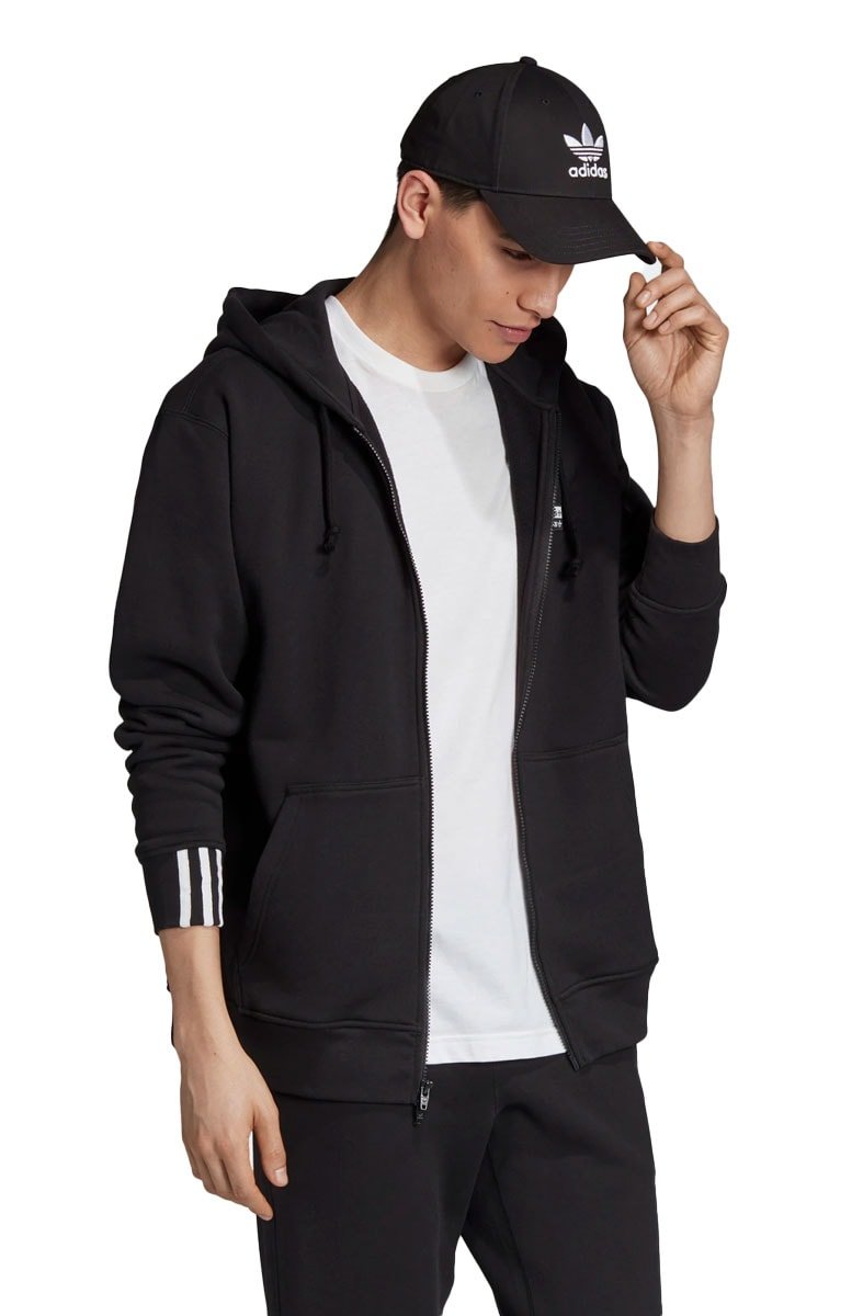 Jaqueta Moletom Adidas R.Y.V. FZ ORIGINALS Preto - NewSkull