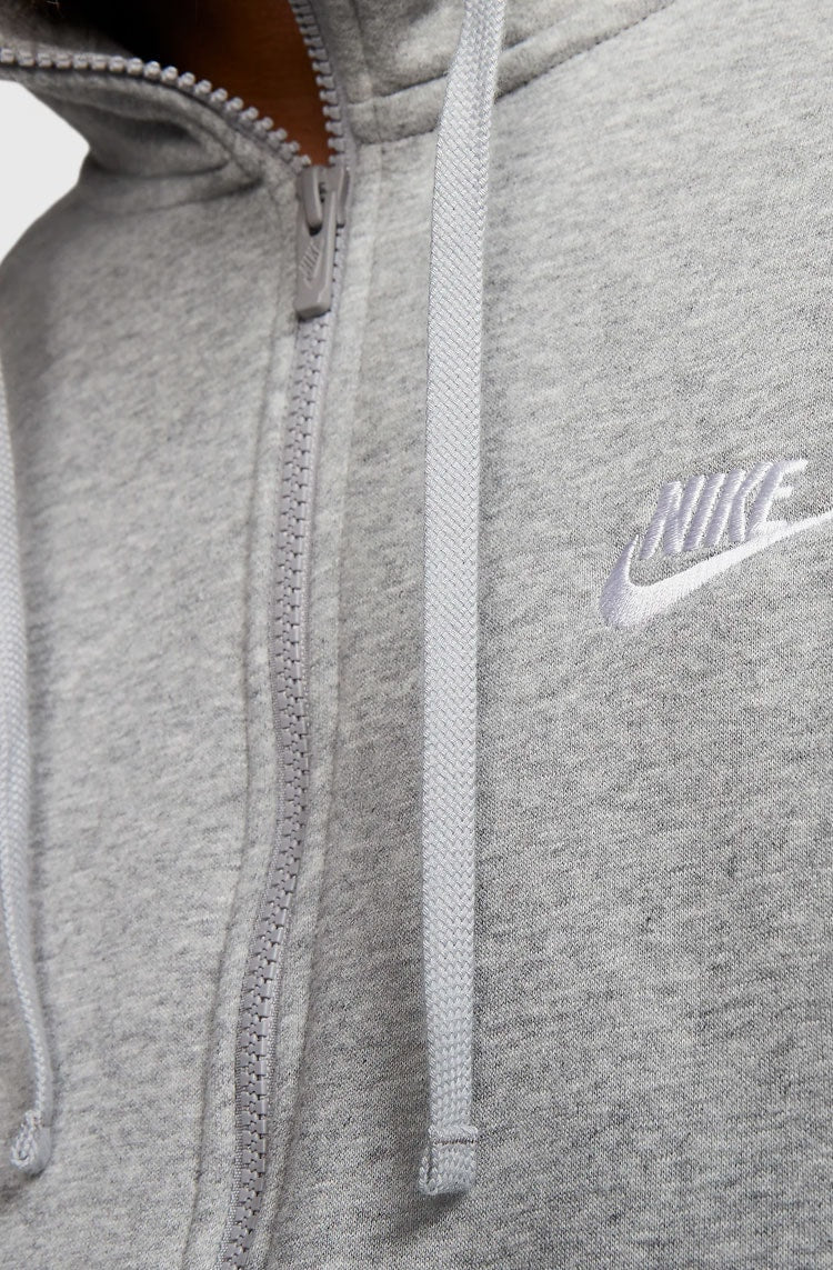 Jaqueta Moletom NIKE SPORTSWEAR Club Fz Cinza - NewSkull