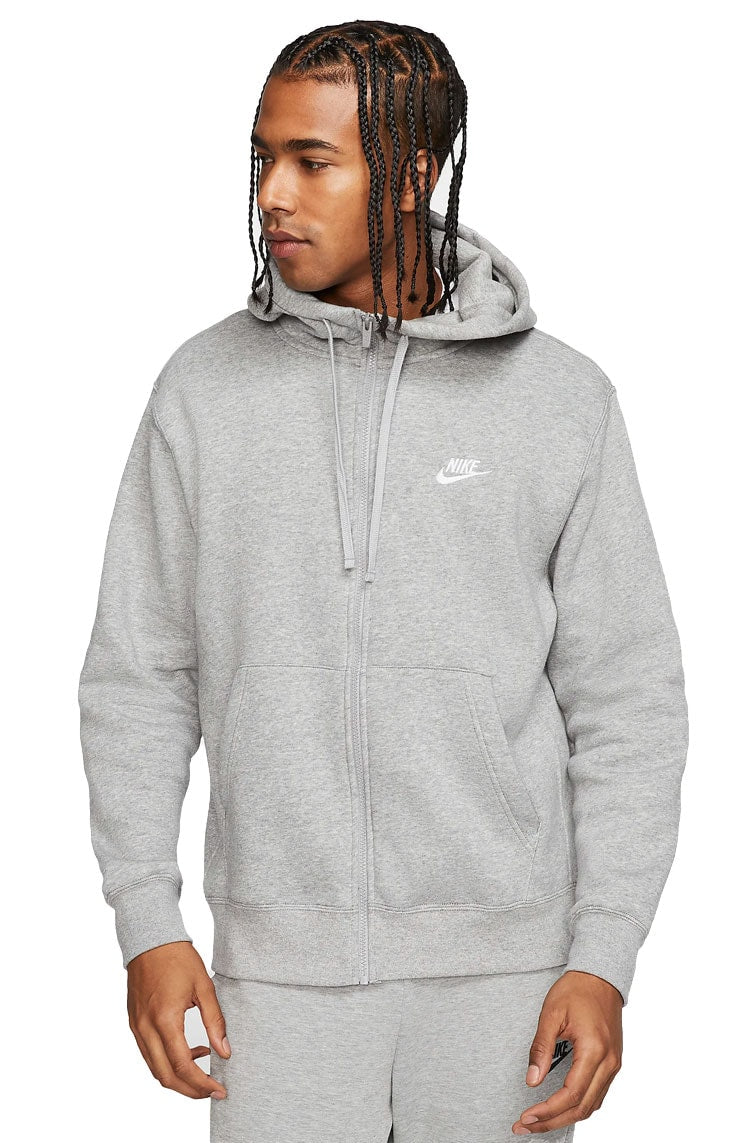 Jaqueta Moletom NIKE SPORTSWEAR Club Fz Cinza - NewSkull