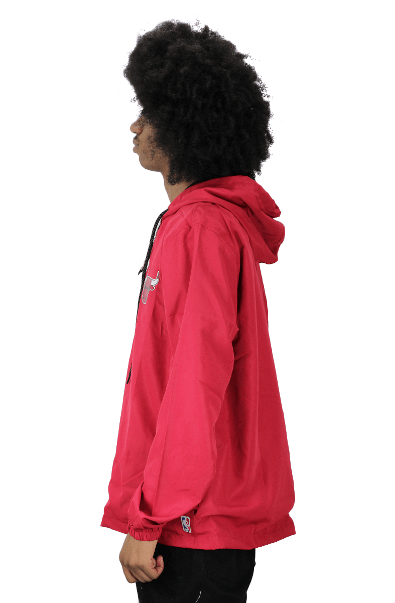 Jaqueta NBA Corta Vento Chicago Bulls Capuz Vermelha - NewSkull
