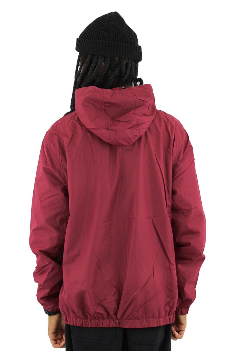 Jaqueta NEW ERA Corta Vento New York NY Capuz Bordo/Vinho - NewSkull