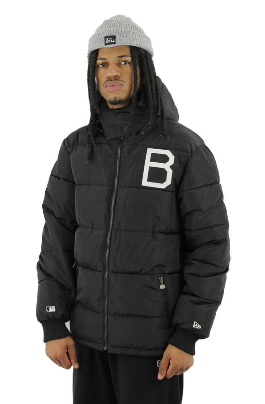 Jaqueta New Era Estofada Bomber Brooklyn Dodgers Mlb Preta - NewSkull