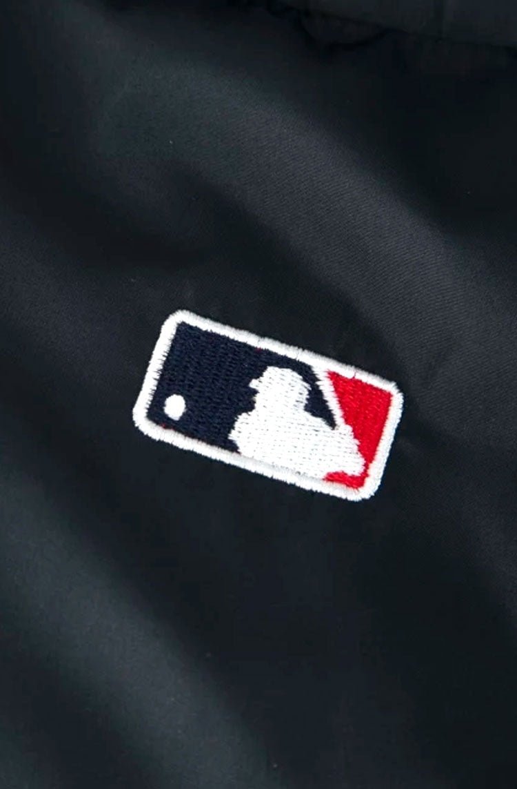 Jaqueta New Era Puffer Capuz Removível MLB Brooklyn Dodgers Preto/Amarelo - NewSkull