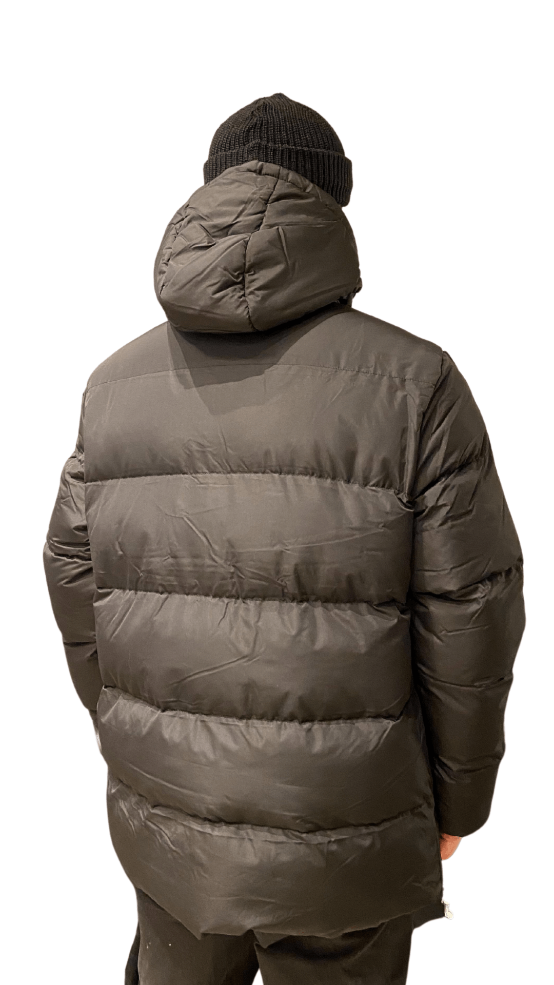 Jaqueta New Era Puffer Mini Flag Core Preto/Branco - NewSkull