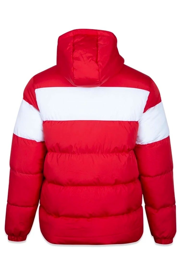 Jaqueta New Era Puffer MLB New York Yankees World Vermelho/Branco - NewSkull