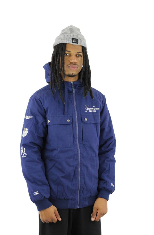 Jaqueta New Era Sarja Estofada New York Yankees Azul - NewSkull