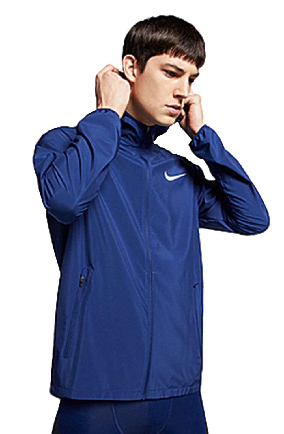 JAQUETA NIKE CORTA VENTO CAPUZ ESSENTIAL HD AZUL - NewSkull