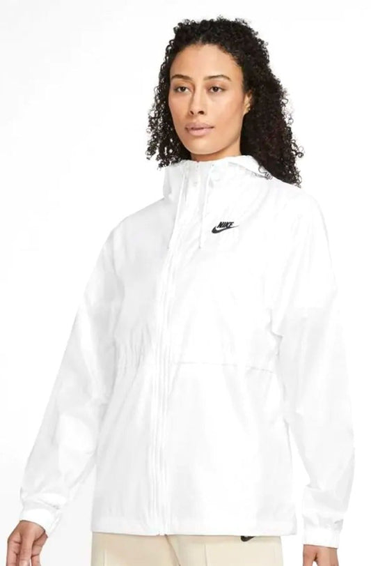 Jaqueta Nike Corta Vento Sportswear Essential Repel Feminina Branco/Preto - NewSkull