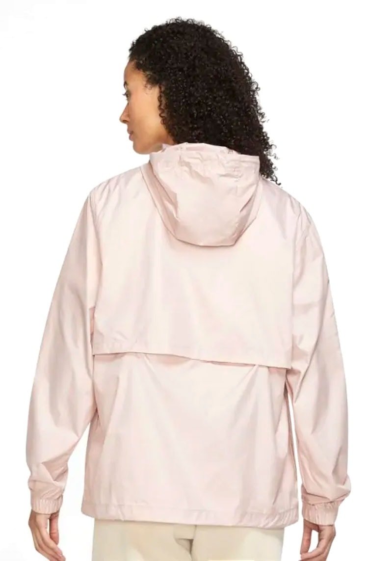 Jaqueta Nike Corta Vento Sportswear Essential Repel Feminina Rosa/Branco - NewSkull