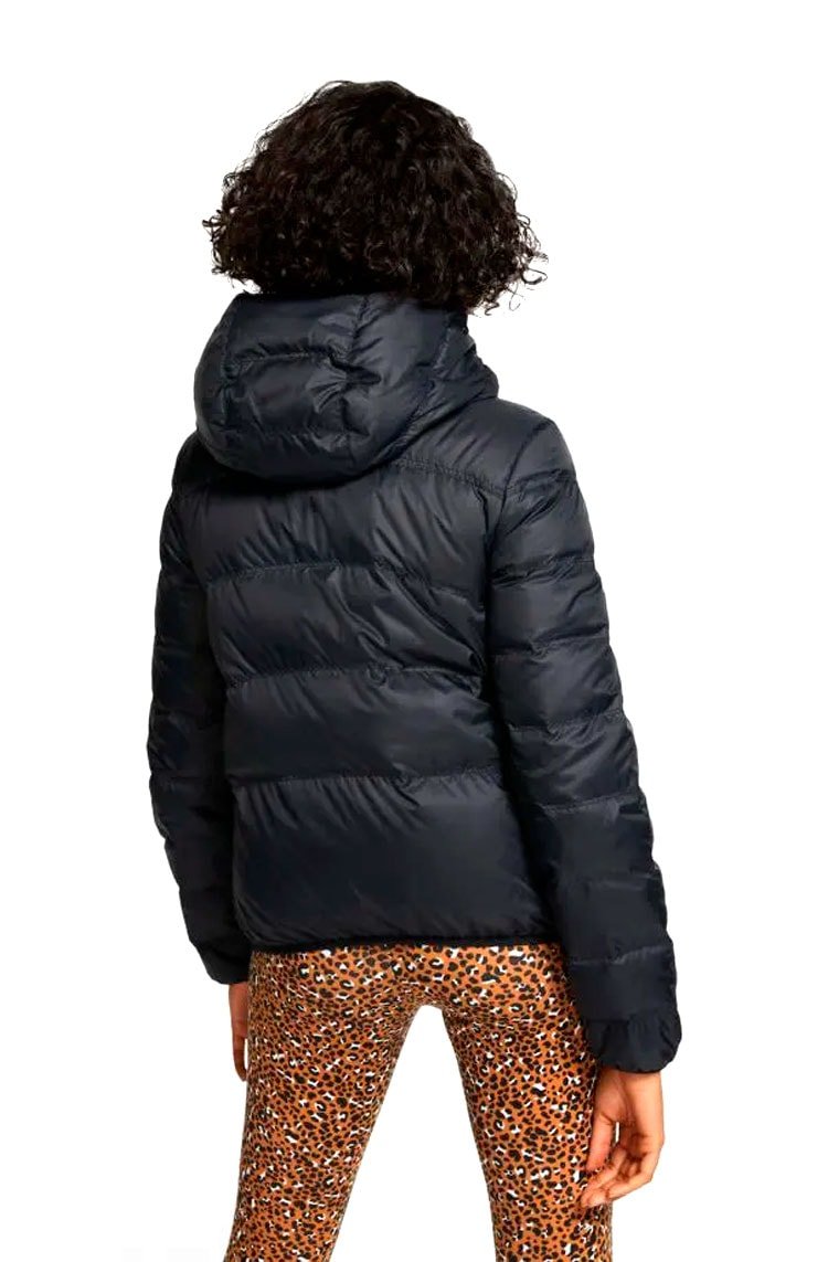 Jaqueta Nike Dupla Face Sportswear Windrunner Down - Fill Feminina Preto/Branco - NewSkull