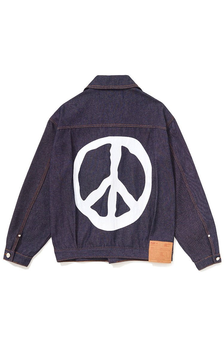 Jaqueta Piet 1940 Raw Denim Trucker Jacket Azul - NewSkull