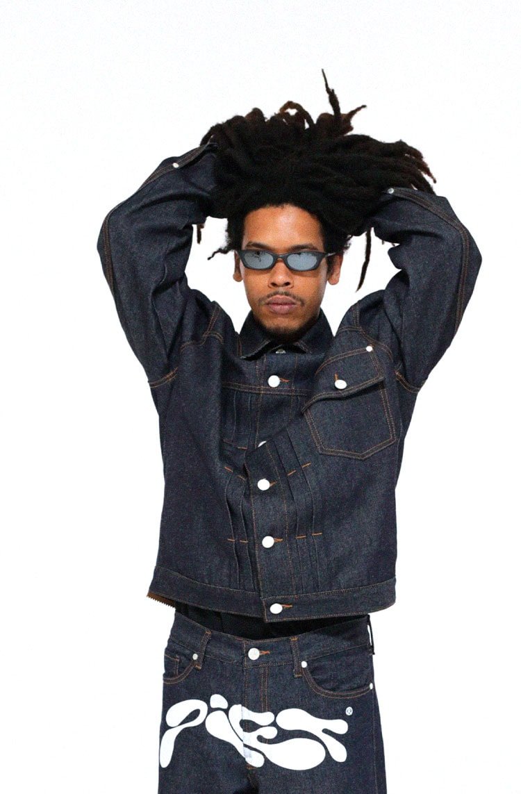 Jaqueta Piet 1940 Raw Denim Trucker Jacket Azul - NewSkull