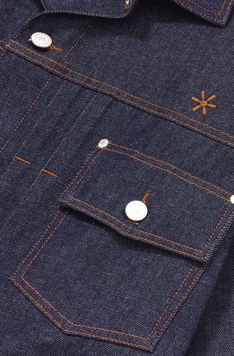 Jaqueta Piet 1940 Raw Denim Trucker Jacket Azul - NewSkull