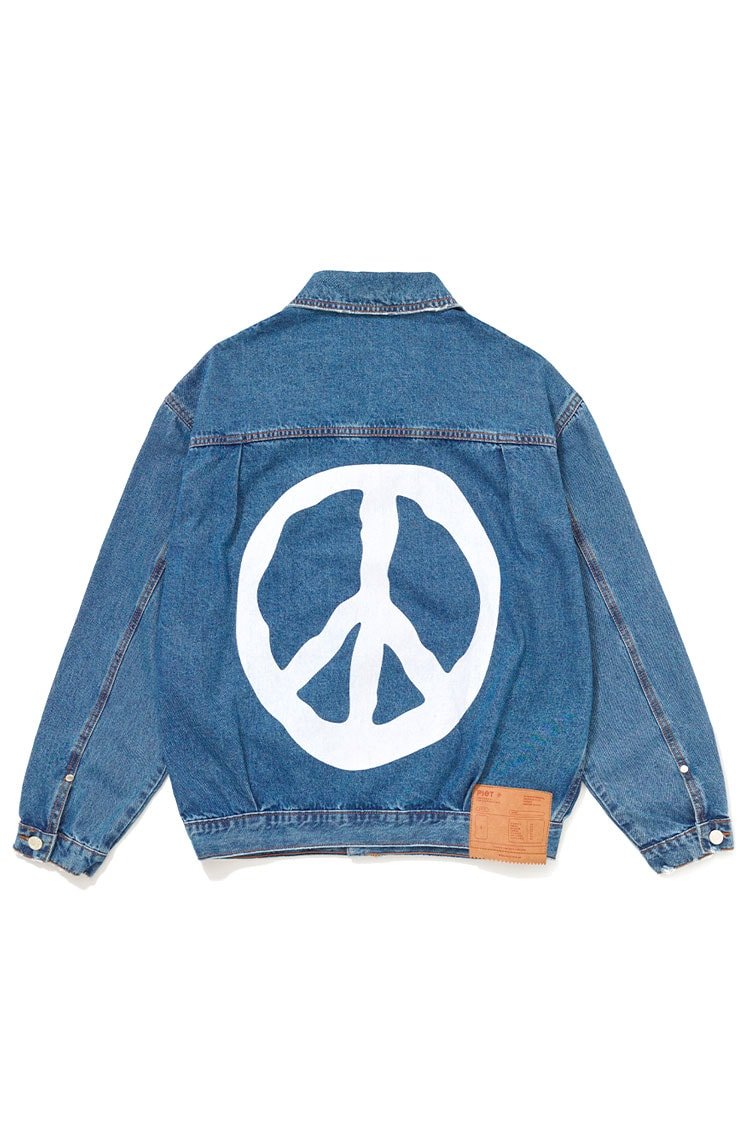 Jaqueta Piet 1940 Washed Denim Trucker Jacket Azul - NewSkull