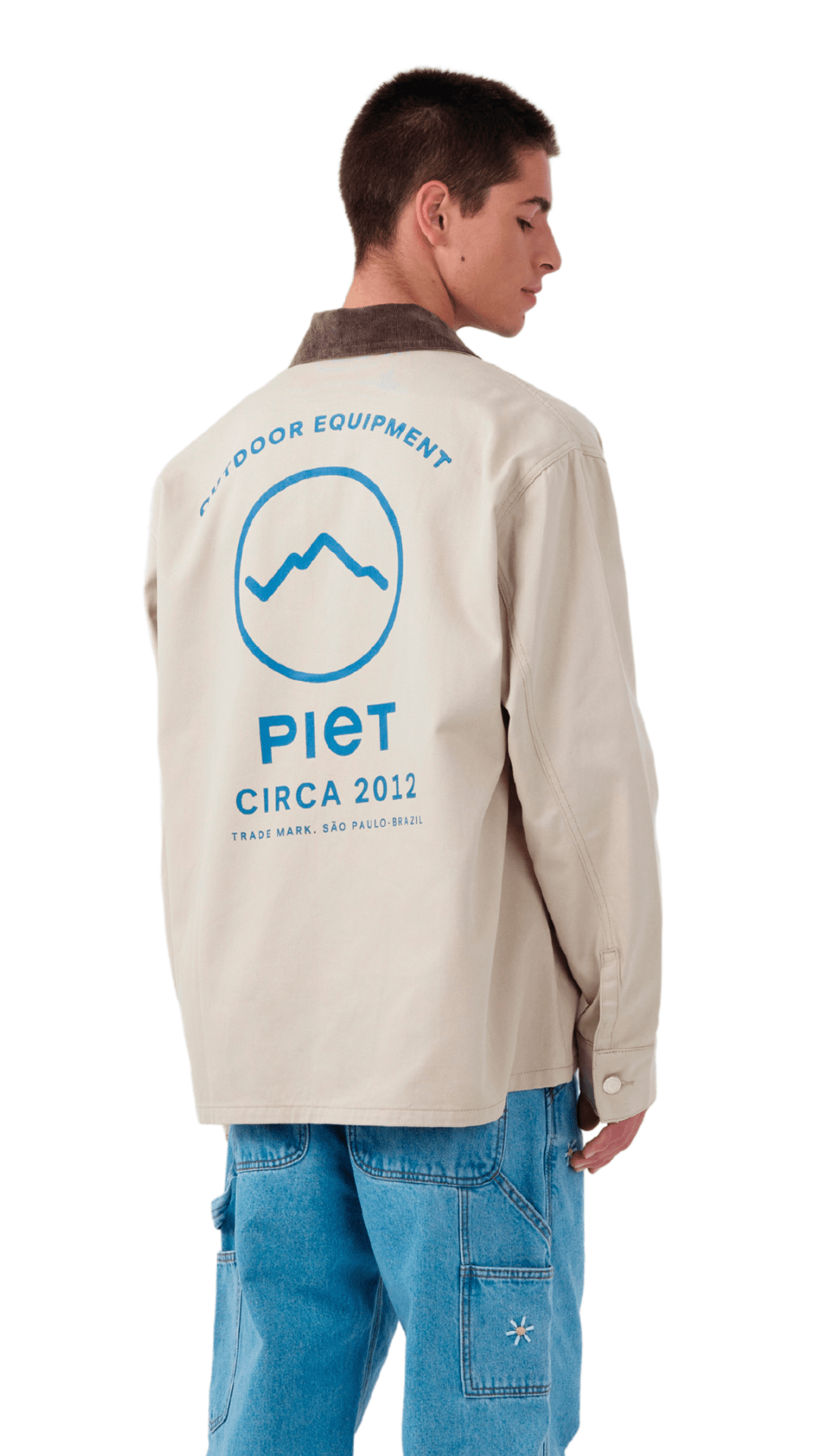 Jaqueta Piet Worker Bege/Marrom - NewSkull