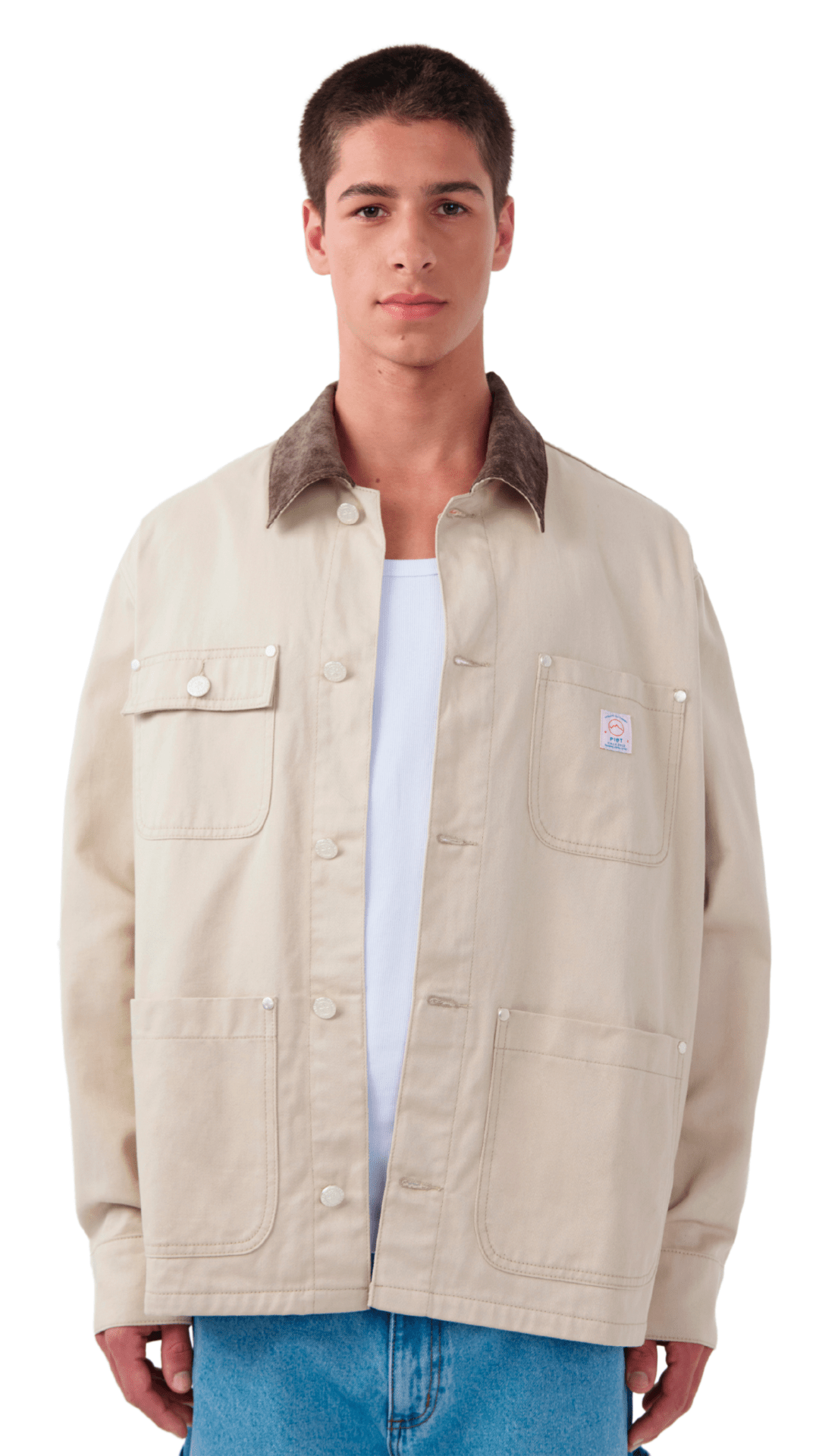 Jaqueta Piet Worker Bege/Marrom - NewSkull