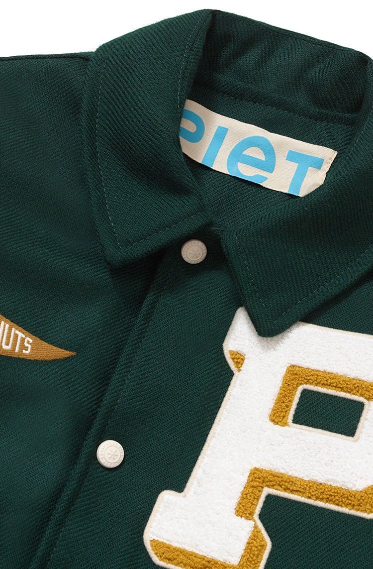 Jaqueta Piet x Peanuts Snoopy Varsity Verde - NewSkull