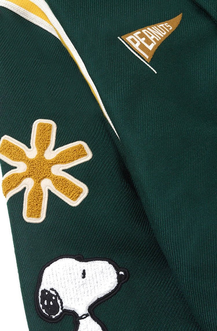 Jaqueta Piet x Peanuts Snoopy Varsity Verde - NewSkull