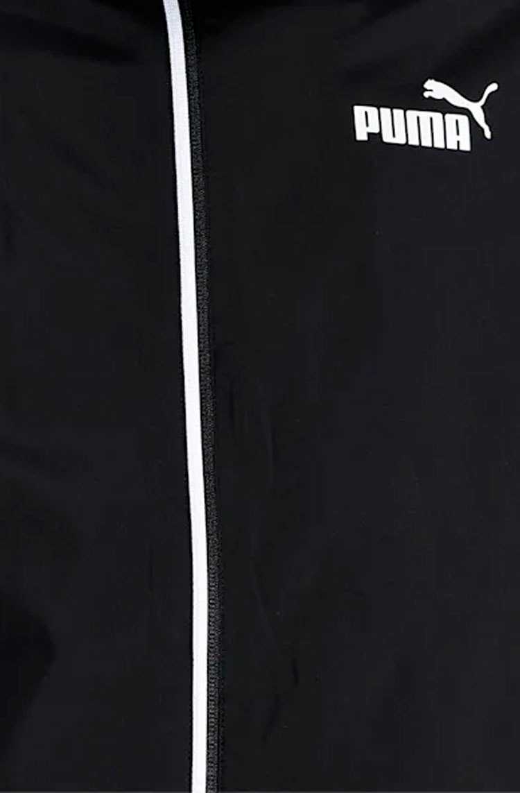 Jaqueta PUMA Corta Vento ESS Solid Masculina Preta/Branco - NewSkull