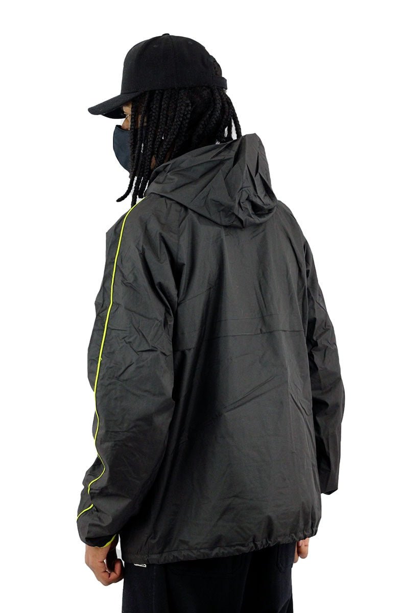 Jaqueta Starter Corta Vento Neon Preta/Verde - NewSkull