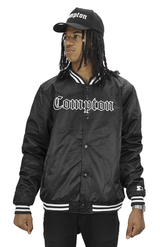 Jaqueta Starter Varsity Compton 310 Preta - NewSkull