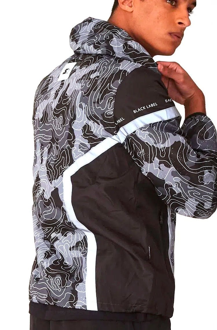 Jaqueta Starter Windbreaker Refletiva Preto/Cinza - NewSkull