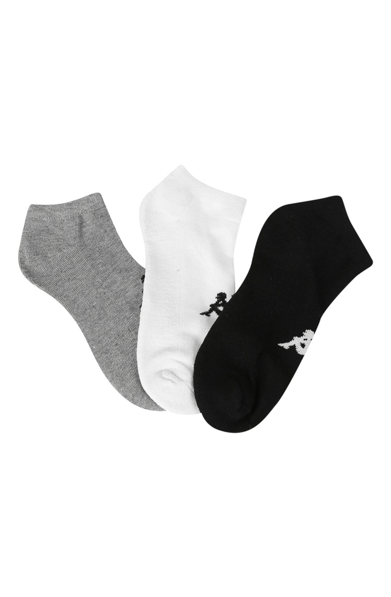 Kit 3 Meias Kappa Show Socks 17 Pto/Bco/Mescla - NewSkull
