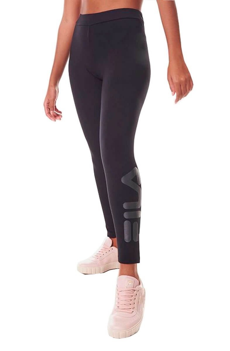 Legging Fila Letter Feminina Preto/Preto - NewSkull