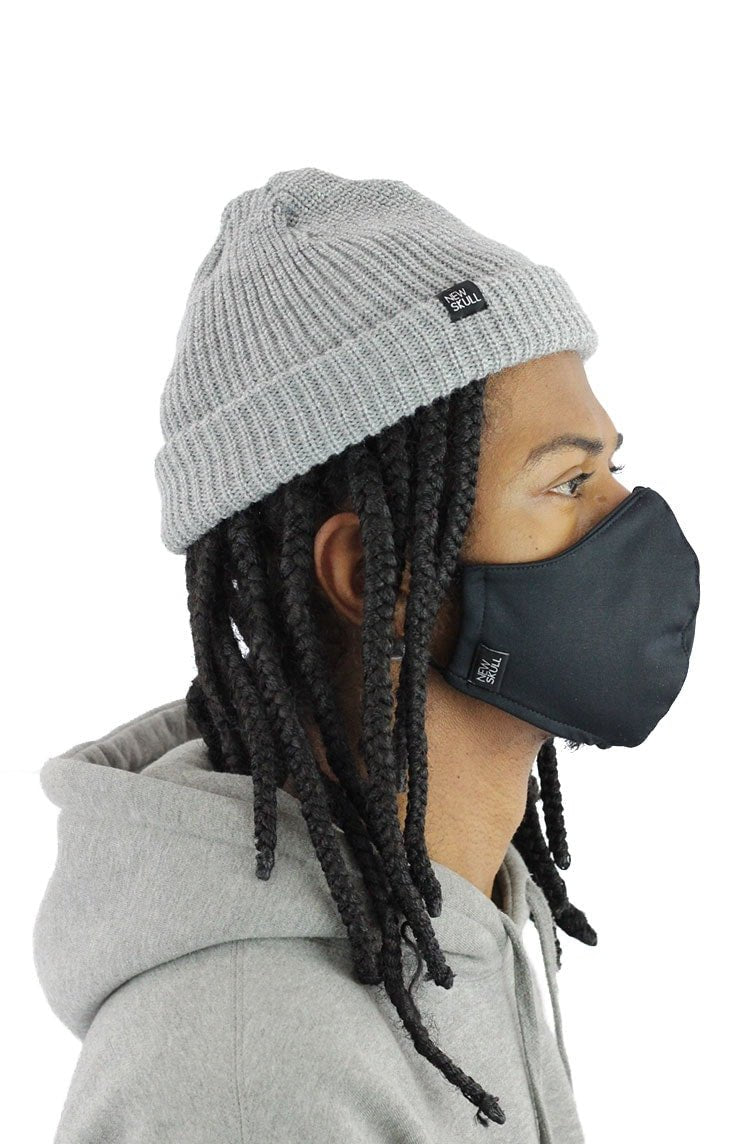 Mascara NewSkull Neoprene Dupla Preta - NewSkull