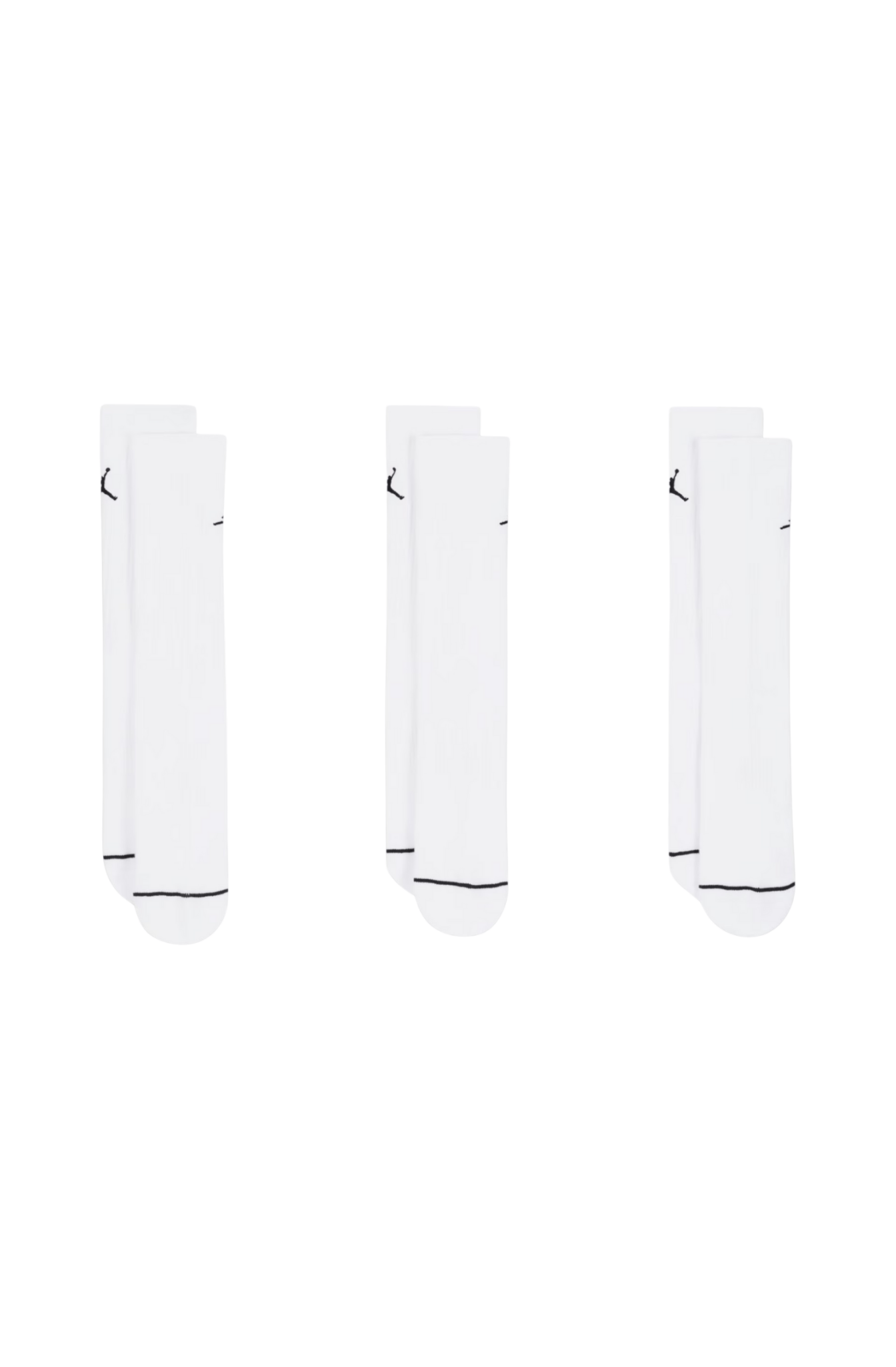 Meia Jordan Everyday Crew 3 Pares Unissex Branco - NewSkull