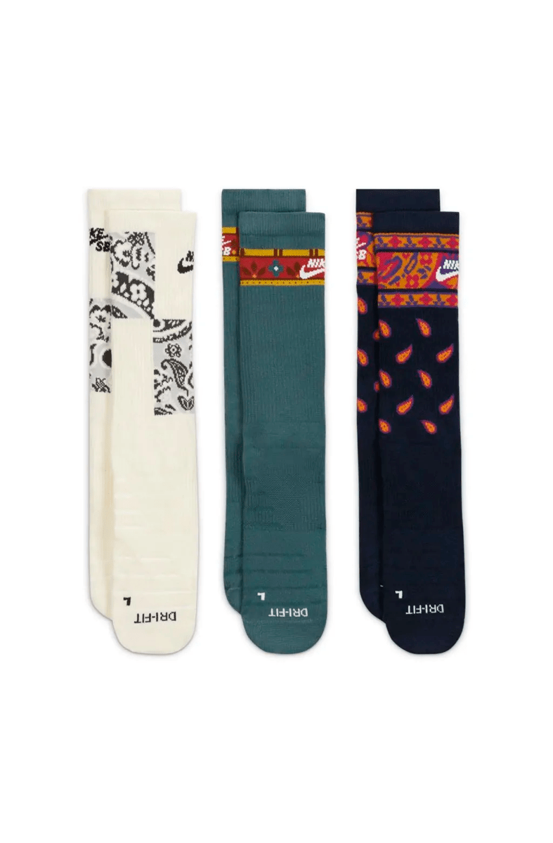 Meia Nike SB 3 Pares Everyday Max Lightweight Multicolor - NewSkull