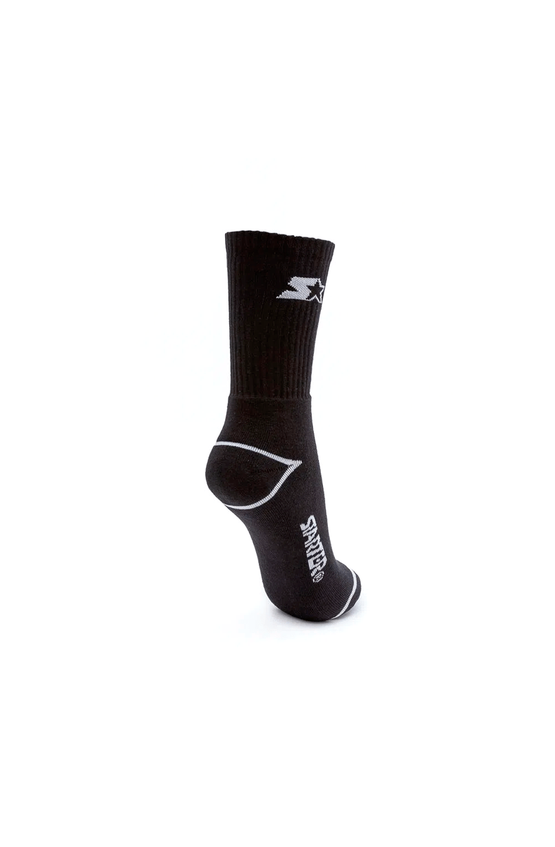 Meia Starter Cano Alto Preto/Branco - NewSkull
