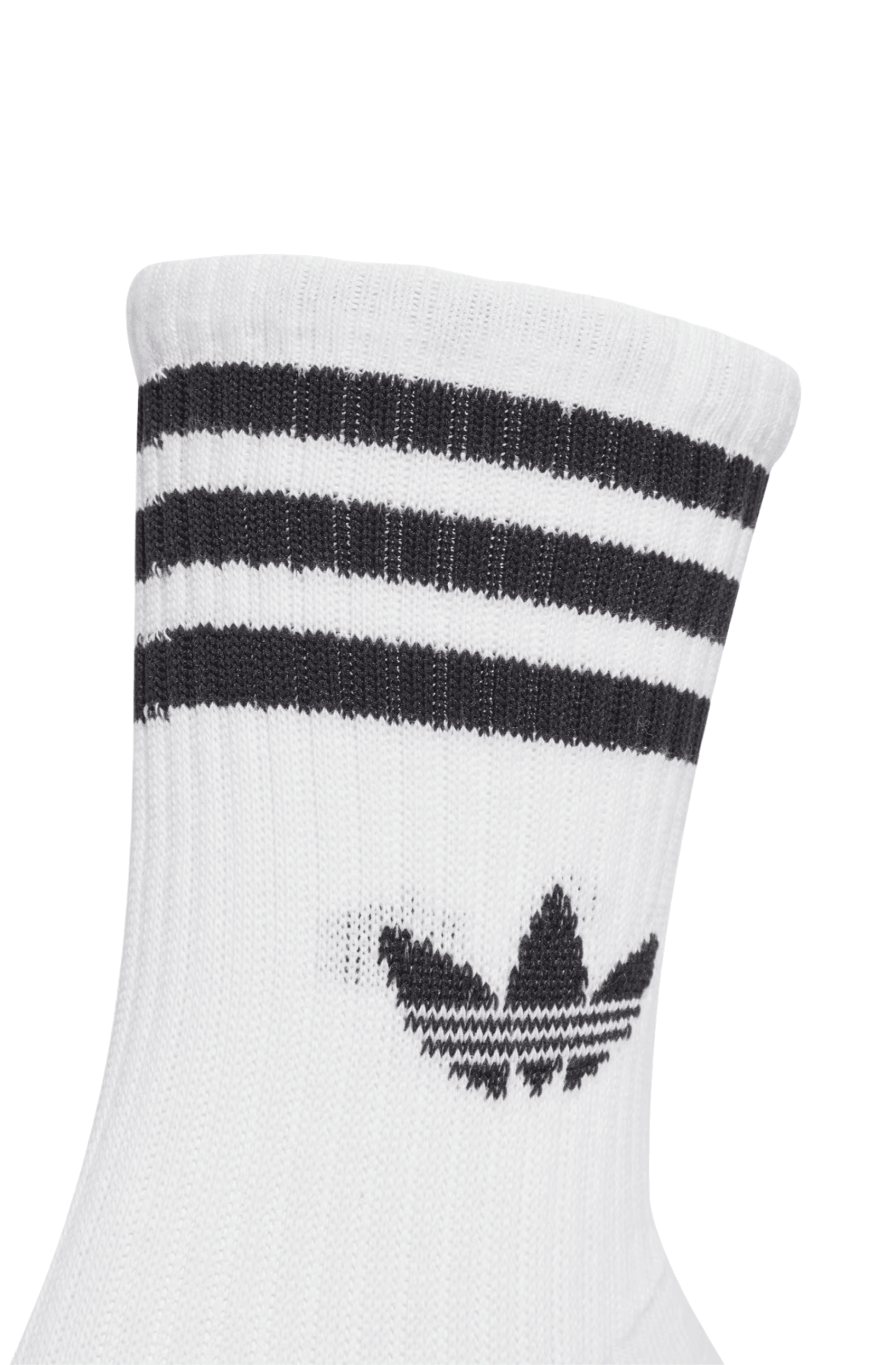 Meias Adidas 6 Pares 3 - stripes Crew Branco/Preto - NewSkull