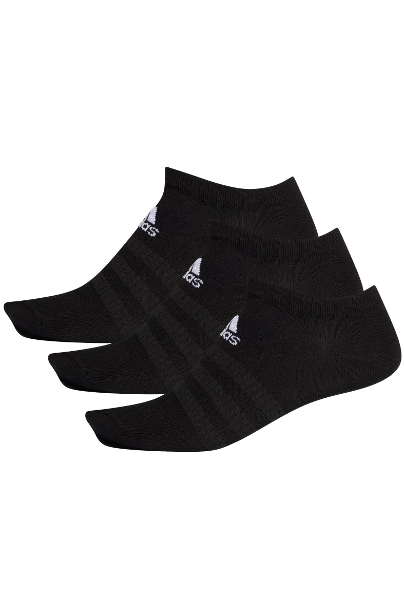 Meias Adidas Low - cut 3 Pares Preto/Branco - NewSkull