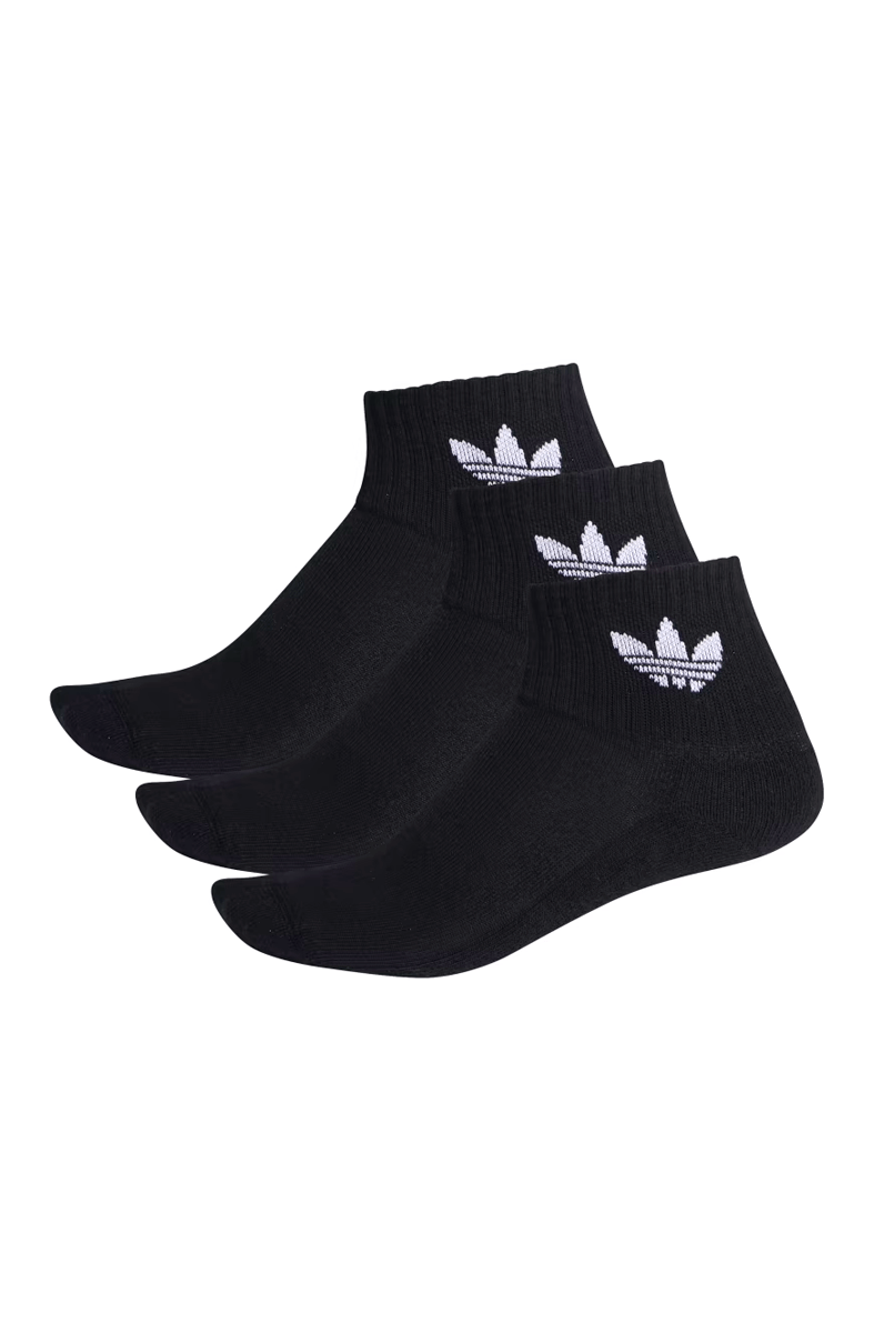Meias Adidas Mid Ankle Preto - NewSkull