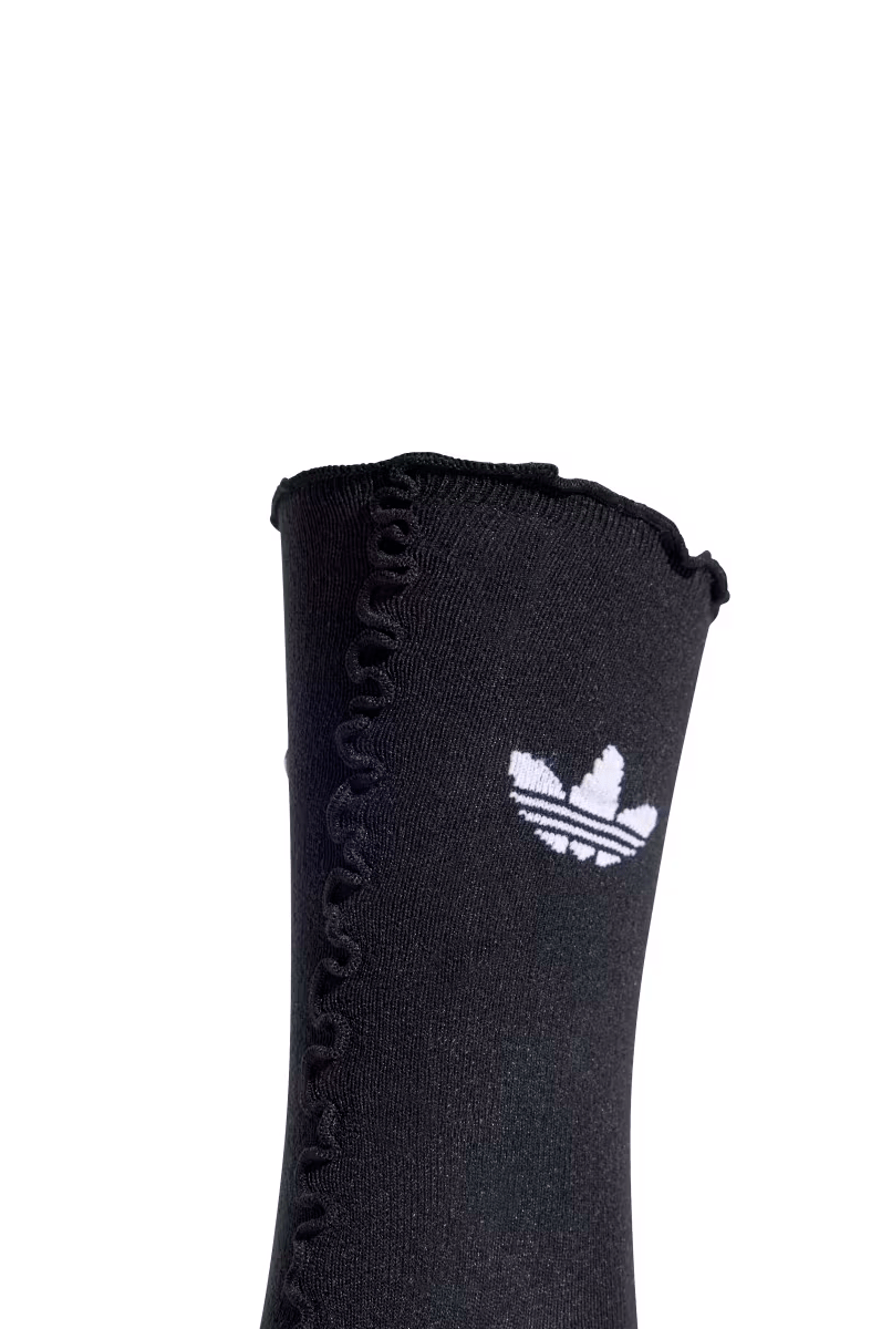 Meias Adidas Ruffle Sock 2 Pares Branco/Preto - NewSkull