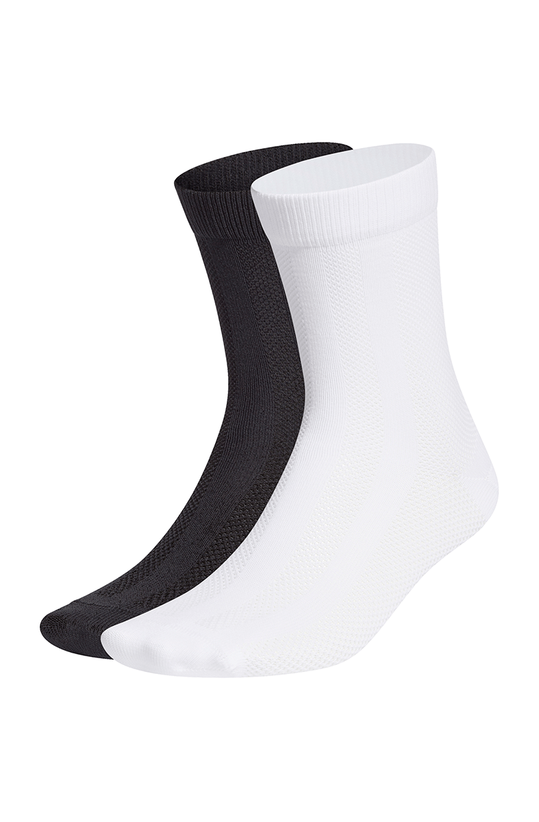 Meias Adidas Structured SCK 2 Pares Feminina Preta/Branca - NewSkull
