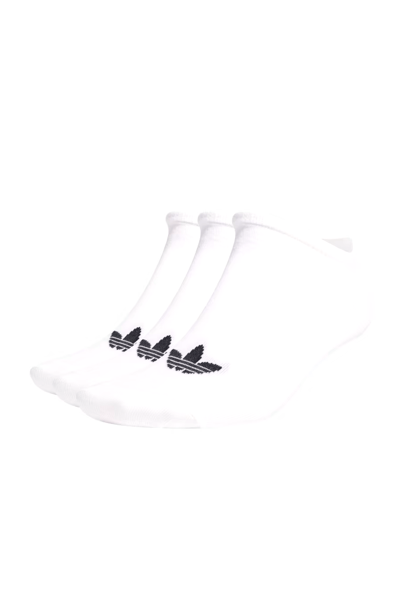 Meias Adidas Trefoil Soquete 3 Pares Branco - NewSkull
