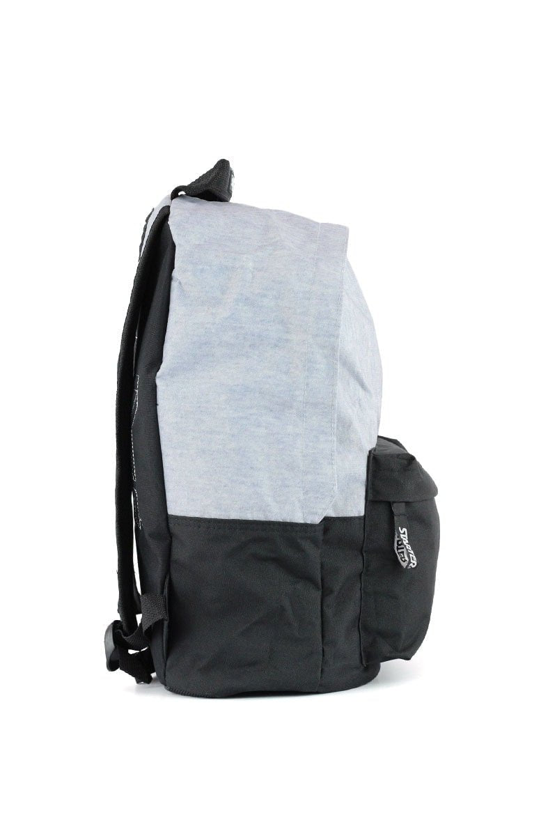 Mochila STARTER Cinza/Preta - NewSkull