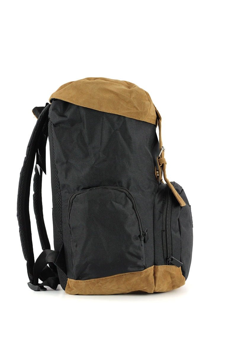 Mochila STARTER Folk Preta/Marrom - NewSkull