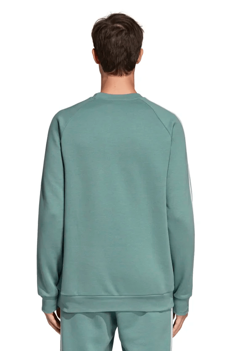 MOLETOM ADIDAS 3 STRIPES CREWNECK CARECA VERDE - NewSkull