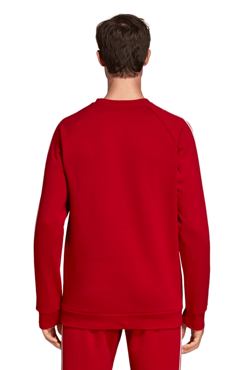 MOLETOM ADIDAS 3 STRIPES CREWNECK CARECA VERMELHO - NewSkull