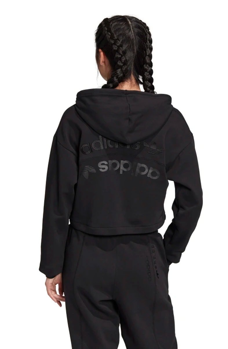 Moletom ADIDAS Capuz Cropped R.Y.V. Feminino Preto - NewSkull
