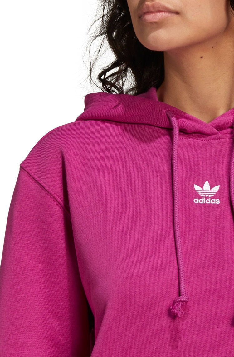 Moletom Adidas Capuz Fleece Adicolor Essentials Rosa/Branco - NewSkull