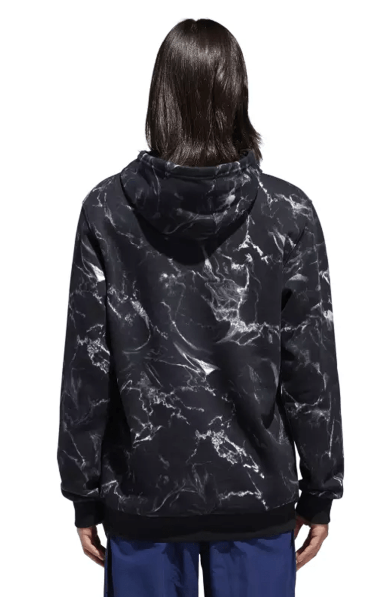 Moletom Adidas Capuz Marble Print Preto - NewSkull