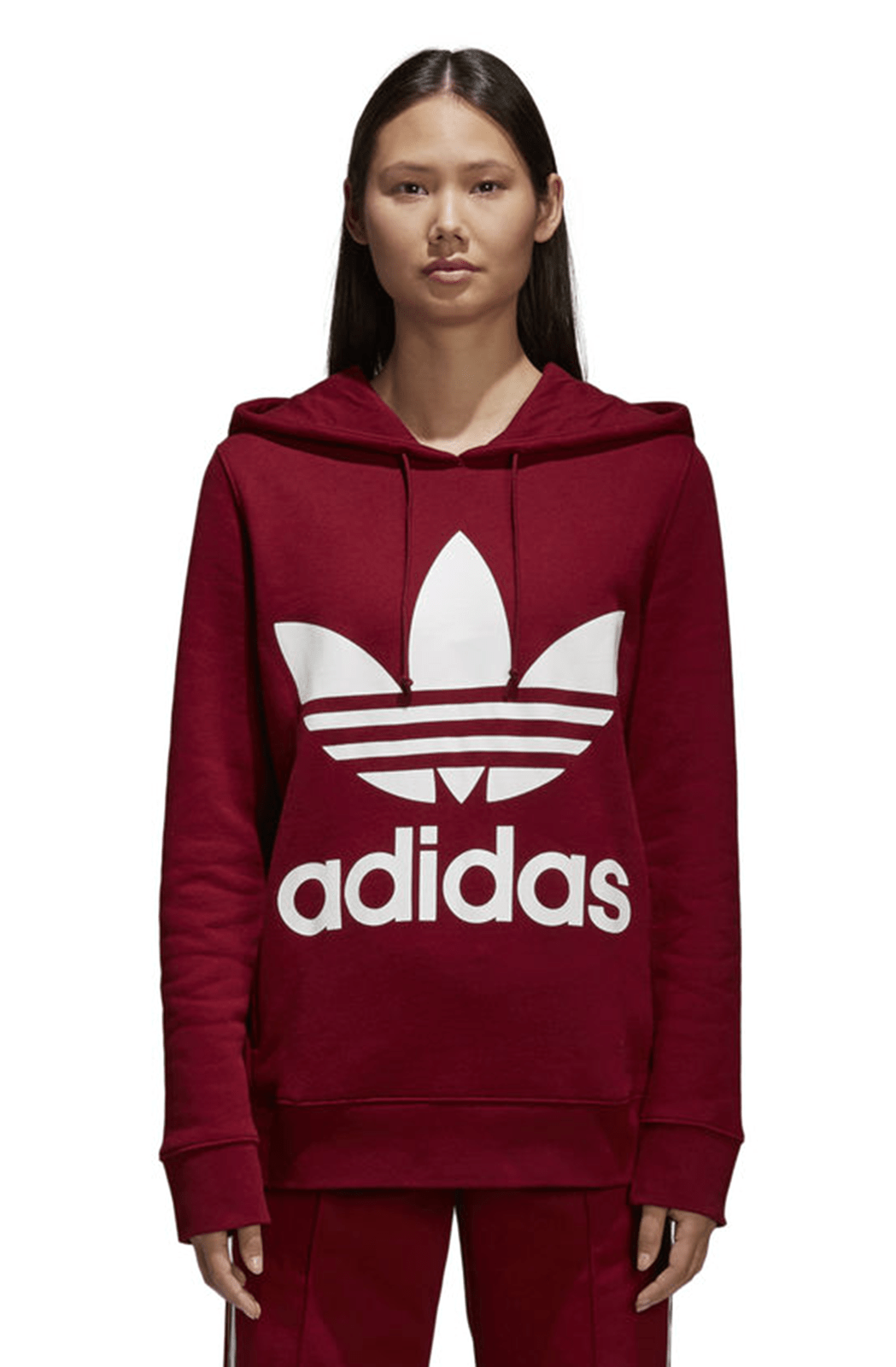 Moletom Adidas Capuz Trefoil Bordo - NewSkull