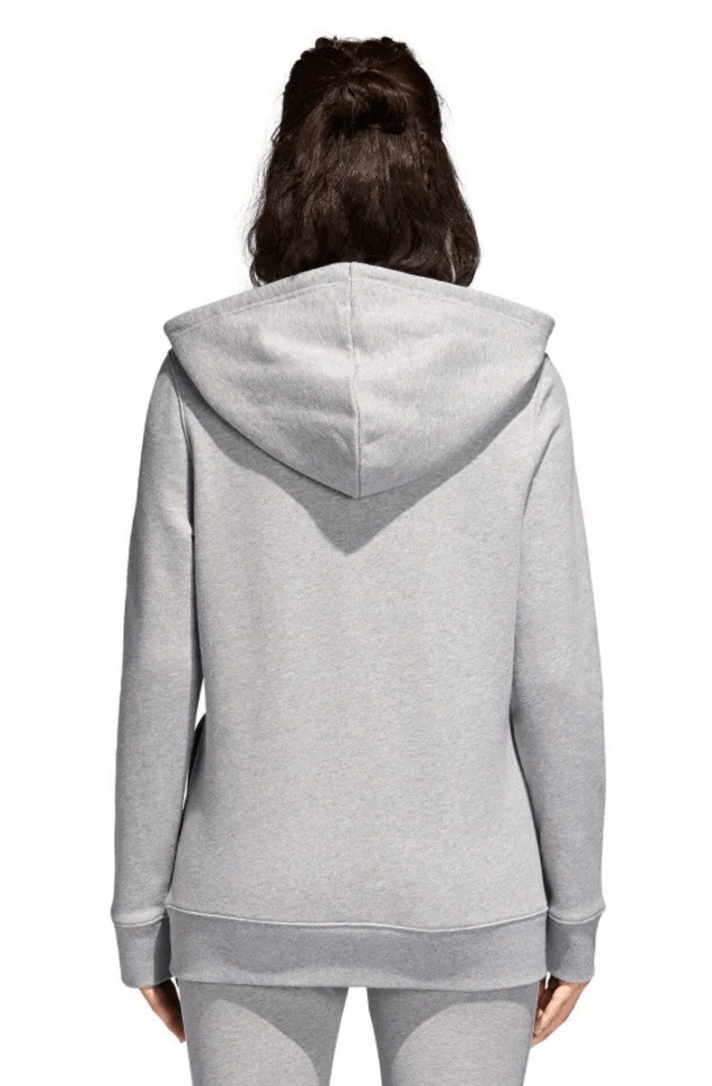 MOLETOM ADIDAS CAPUZ TREFOIL FEMININO CINZA - NewSkull