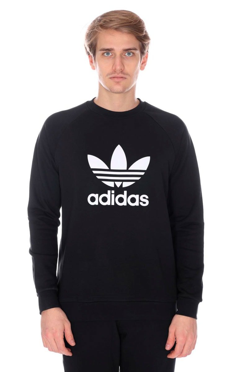 Moletom Adidas Careca Warm - Up Trefoil Preto - NewSkull